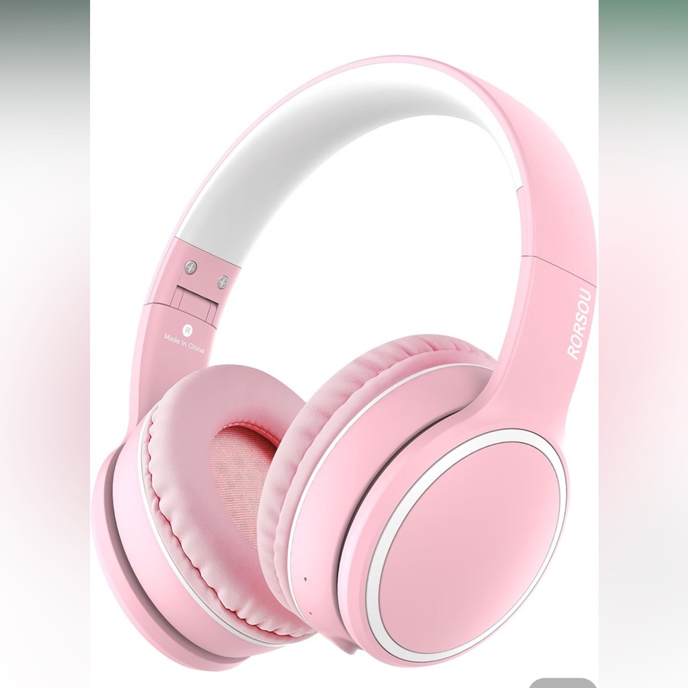 Pink headphones